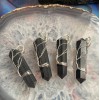 Black Agate Wrap Tree Pendant