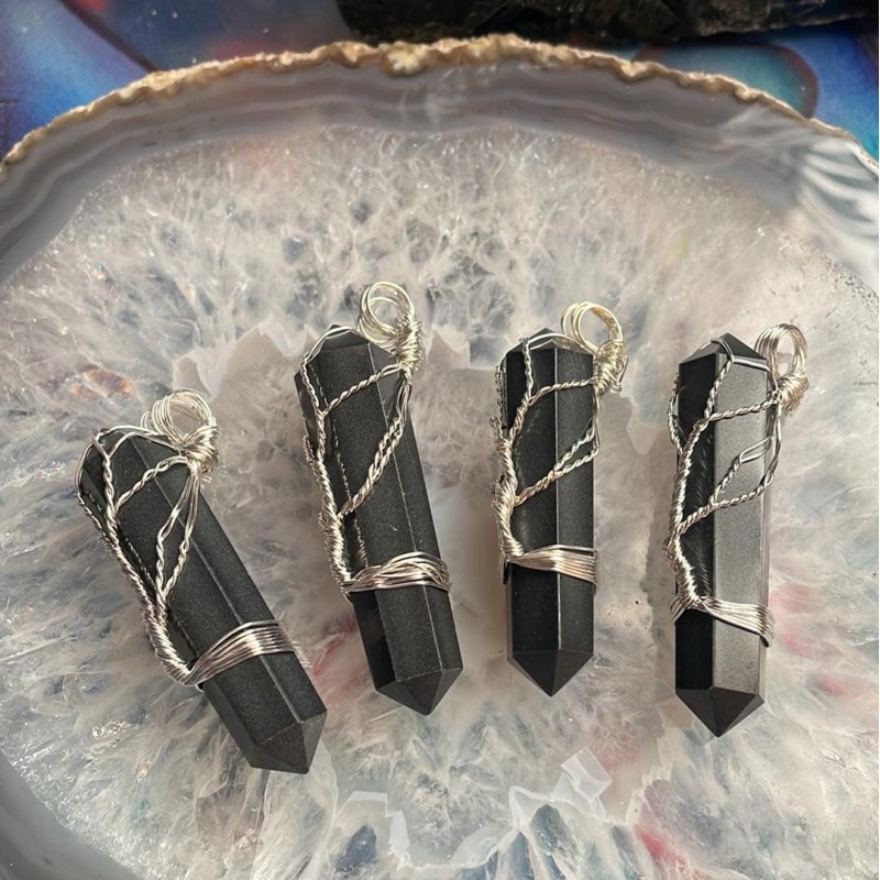 Black Agate Wrap Tree Pendant Black Agate Wrap Tree Pendant