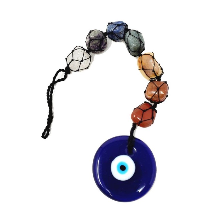 Evil Eye Chakra Stone Hanging