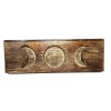 Wooden Tarot Holder, Triple Moon Wooden Tarot Holder, Triple Moon