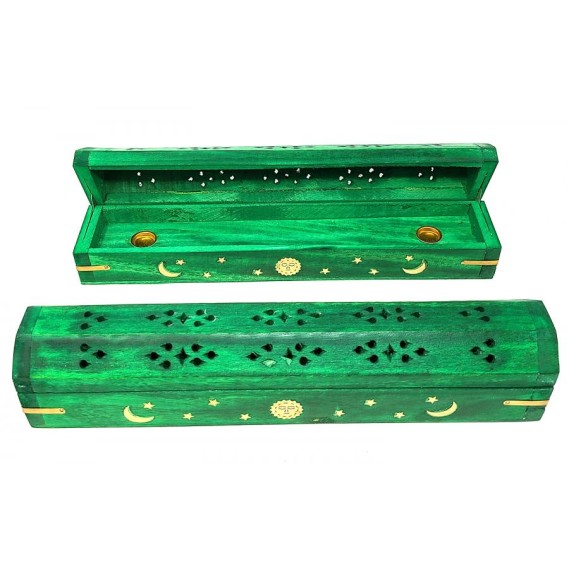 Brûleur de boîte d’encens céleste, vert Brûleur de boîte d’encens céleste, vert