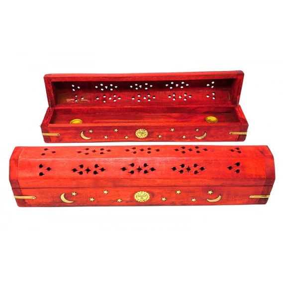 Brûleur Boîte d’Encens Céleste, Rouge Brûleur Boîte d’Encens Céleste, Rouge