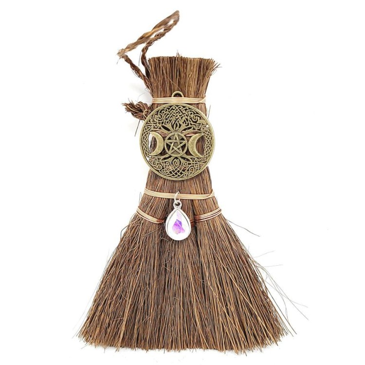 Altar Besom: Celtic Triple Moon Altar Besom: Celtic Triple Moon