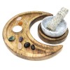 Ensemble de plateau en bois croissant de lune Ensemble de plateau en bois croissant de lune
