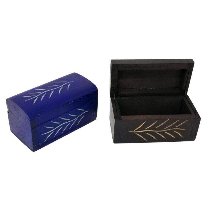 Boîte à trésors, noire ou bleue Boîte à trésors, noire ou bleue