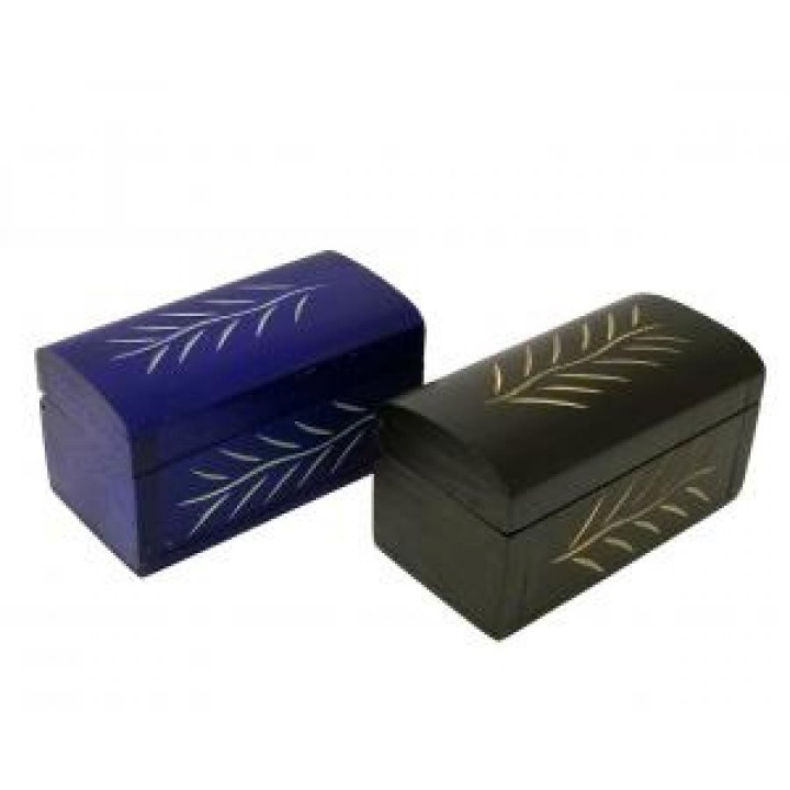 Boîte à trésors, noire ou bleue Boîte à trésors, noire ou bleue