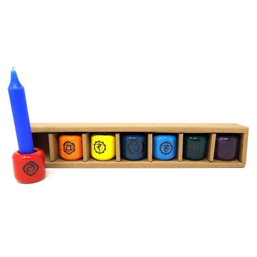 Chakra Chime Candle Holder Set Chakra Chime Candle Holder Set