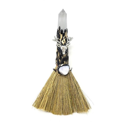 Besom d’autel : cerf de quartz Besom d’autel : cerf de quartz
