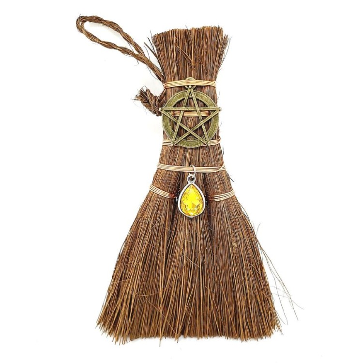 Besom d’autel : Pentacle et breloque Besom d’autel : Pentacle et breloque