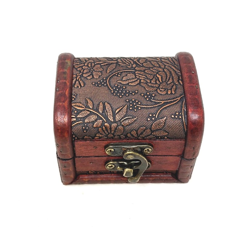 Mini coffre au trésor floral vieilli Mini coffre au trésor floral vieilli