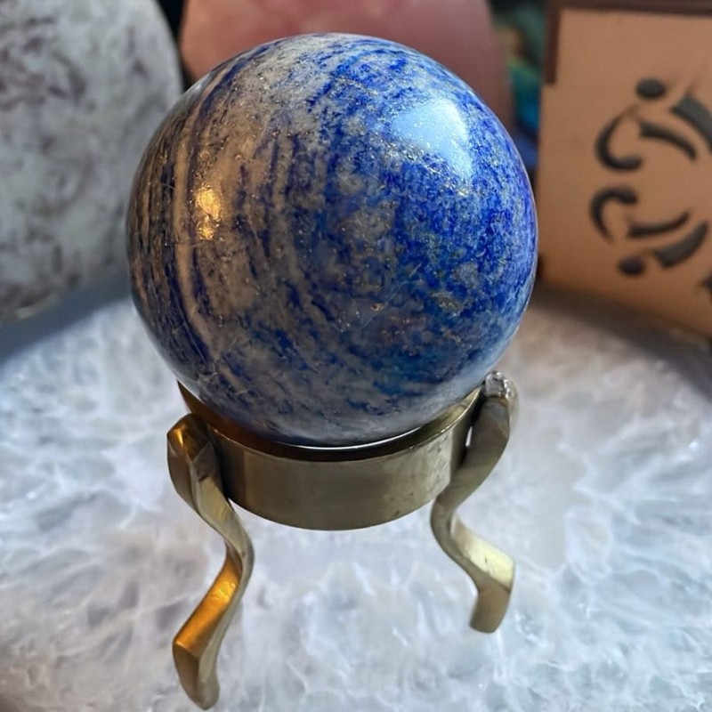 Sphère de lapis-lazuli et coffret cadeau Sphère de lapis-lazuli et coffret cadeau