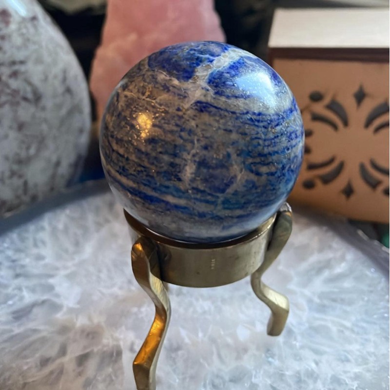 Sphère de lapis-lazuli et coffret cadeau Sphère de lapis-lazuli et coffret cadeau