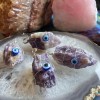 Evil Eye Crystal Pendant, Amethyst