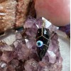 Evil Eye Crystal Pendant, Black Obsidian