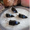 Evil Eye Crystal Pendant, Black Obsidian