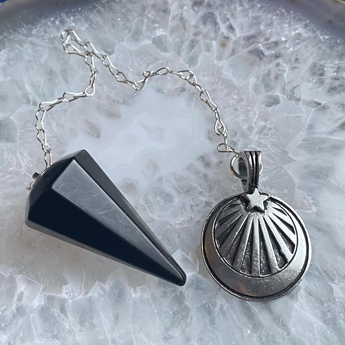Black Agate Starshine Pendulum