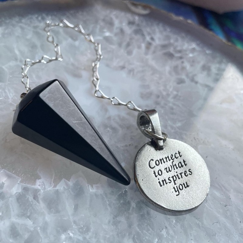 Black Agate Starshine Pendulum Black Agate Starshine Pendulum