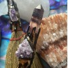 Besom Broom: Fluorite & Amethyst