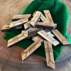 Ensemble de runes Ogham en chêne celtique Ensemble de runes Ogham en chêne celtique