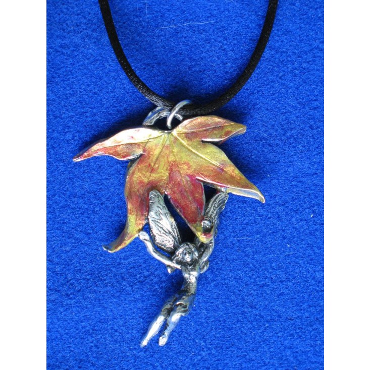 Autumn Leaf Fairy Pendant Autumn Leaf Fairy Pendant