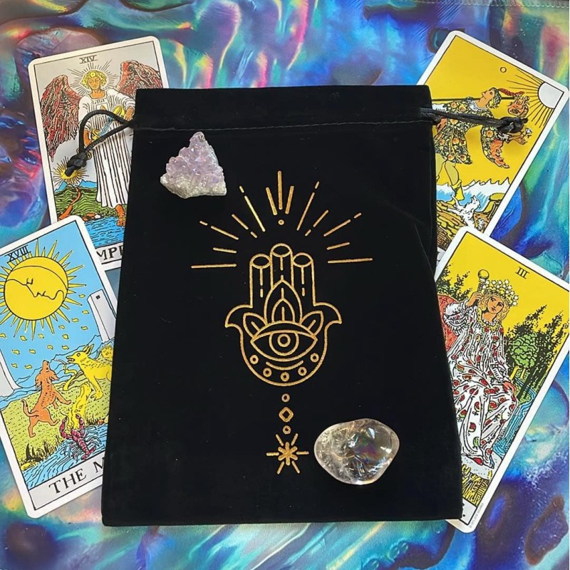 Sac de tarot : main Hamsa Sac de tarot : main Hamsa