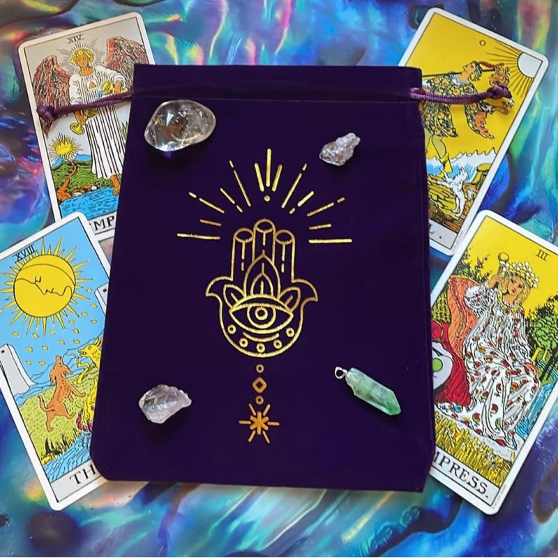 Sac de tarot : main Hamsa Sac de tarot : main Hamsa