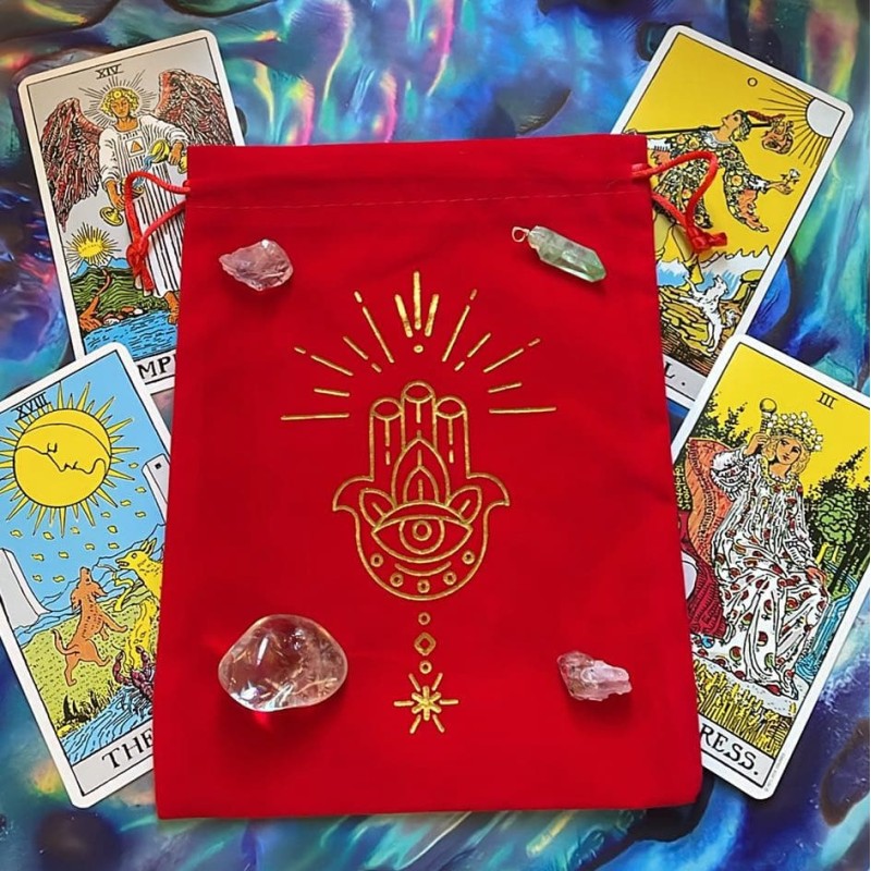 Sac de tarot : main Hamsa Sac de tarot : main Hamsa