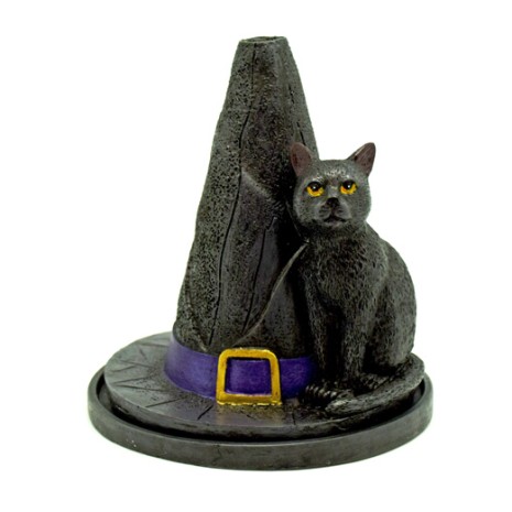 Chapeau de sorcière et brûleur d’encens pour chat Chapeau de sorcière et brûleur d’encens pour chat
