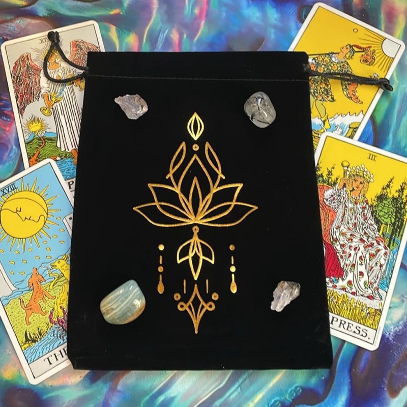 Sac de tarot : Lotus spirituel Sac de tarot : Lotus spirituel