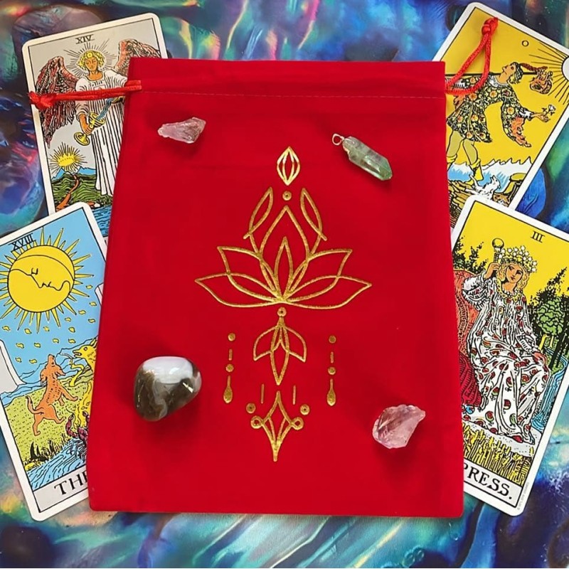 Sac de tarot : Lotus spirituel Sac de tarot : Lotus spirituel