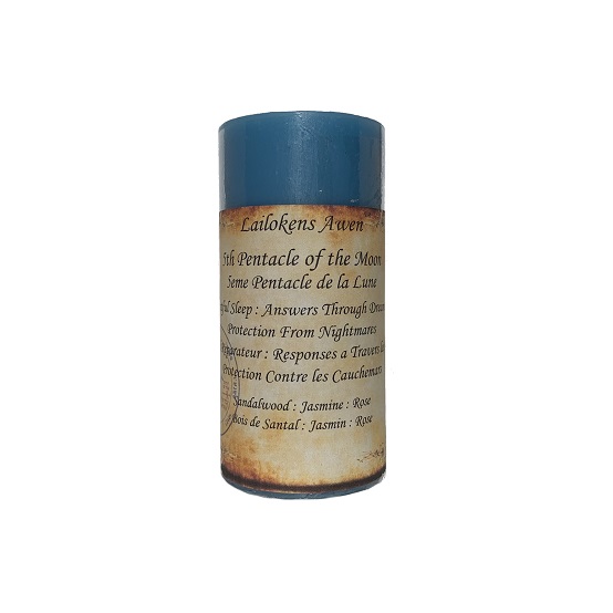 Spell Candle: 5th Pentacle Moon - Sleep Protection Spell Candle: 5th Pentacle Moon - Sleep Protection