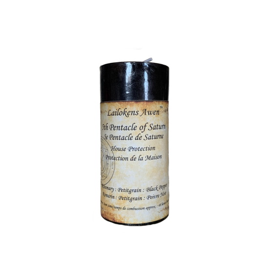 Spell Candle: 5th Pentacle Saturn - House Protection