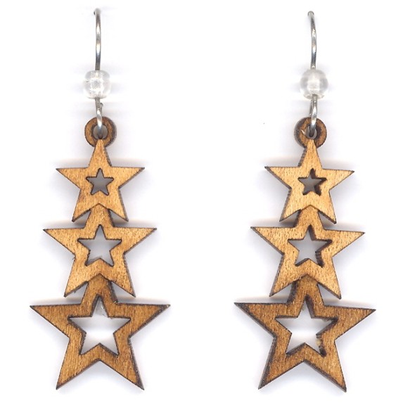 Natural Harmony - Boucles d’oreilles Triple Star Natural Harmony - Boucles d’oreilles Triple Star