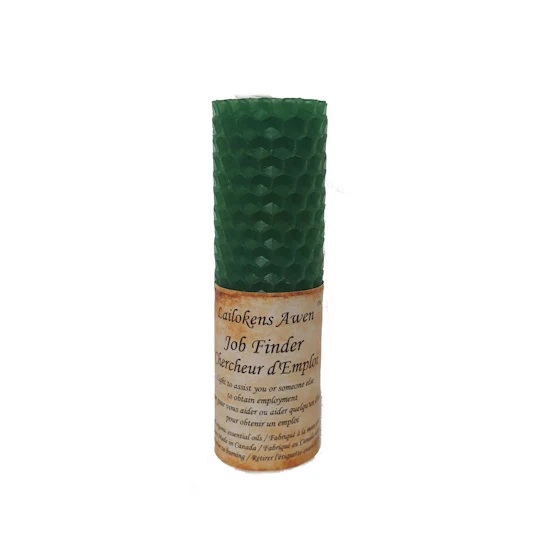 Beeswax Spell Candle: Job Finder Beeswax Spell Candle: Job Finder