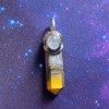 Pendentif en jaspe et pierre de lune Bumblebee Pendentif en jaspe et pierre de lune Bumblebee