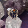 Scarab Ring, Lapis & Carnelian Scarab Ring, Lapis & Carnelian