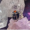 Scarab Ring, Lapis & Carnelian Scarab Ring, Lapis & Carnelian