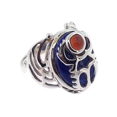 Scarab Ring, Lapis & Carnelian Scarab Ring, Lapis & Carnelian