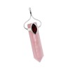 Quartz rose & AMOUR grenat pendentif - Sterling Quartz rose & AMOUR grenat pendentif - Sterling