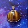 Tiger Eye Moonstone Pendant, Sterling Tiger Eye Moonstone Pendant, Sterling