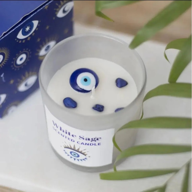 All Seeing Eye Protection Candle - White Sage All Seeing Eye Protection Candle - White Sage