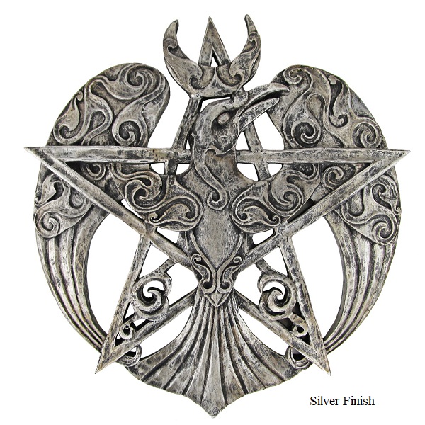 Plaque de pentacle de corbeau, grande Plaque de pentacle de corbeau, grande