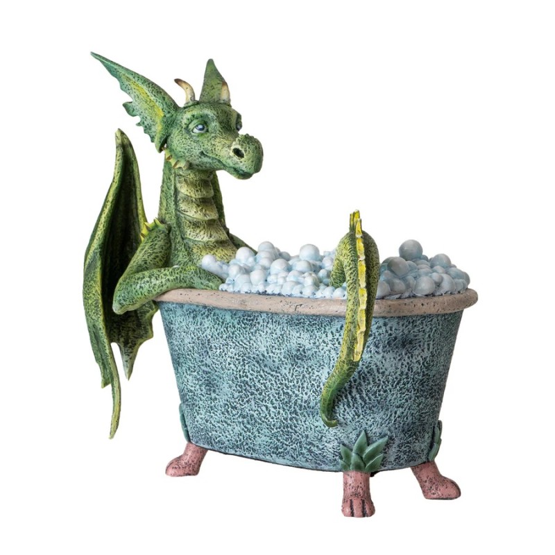 Statue des dragons aiment les bains moussants