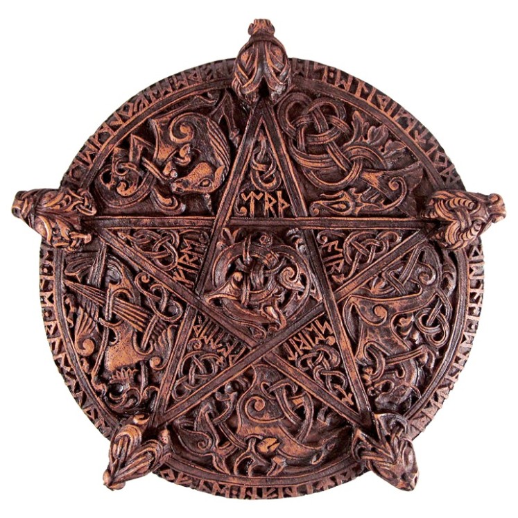 Large Knotwork Pentacle Plaque Large Knotwork Pentacle Plaque