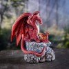 Dragon de feu avec figurine de nouveau-né