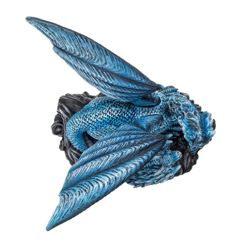 Dragon d’eau bleu avec figurine de nouveau-né Dragon d’eau bleu avec figurine de nouveau-né