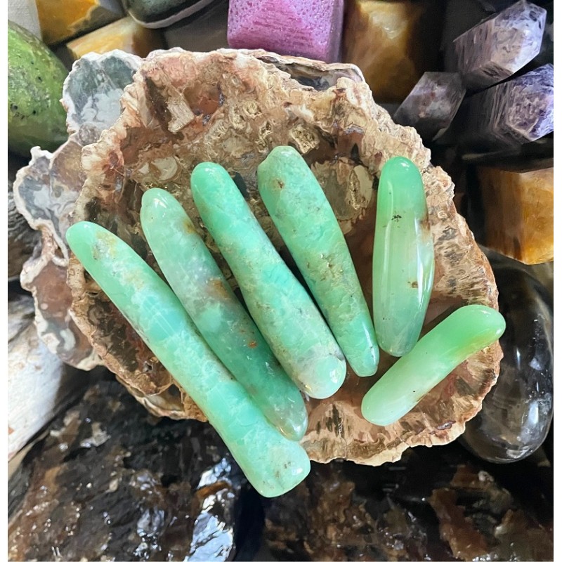 Baguette spécimen de chrysoprase Baguette spécimen de chrysoprase