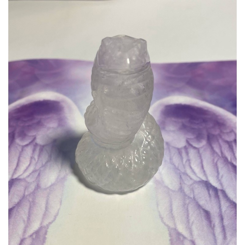 Totem serpent, cristal de quartz Totem serpent, cristal de quartz