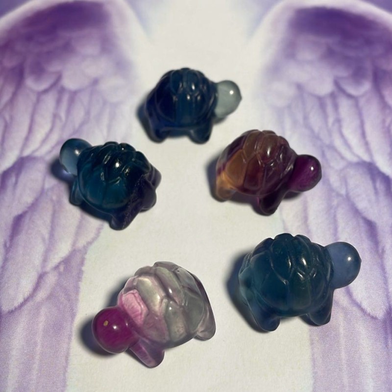 Fluorite Mini Animal : Tortue Fluorite Mini Animal : Tortue
