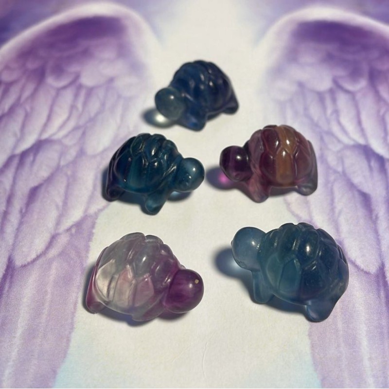 Fluorite Mini Animal : Tortue Fluorite Mini Animal : Tortue